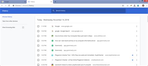show my recent activity.